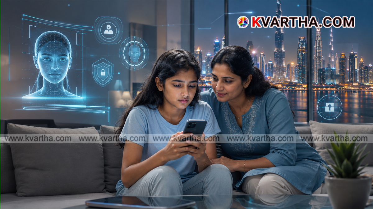 Conceptual image showing restrictions on kids using smartphones.