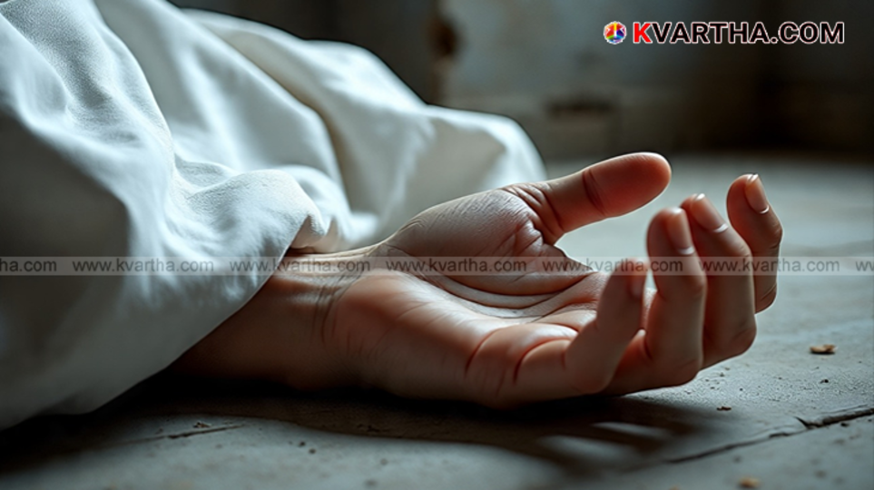 Police inspecting the accident site in Nedumangad where a 19-year-old died from electrocution.