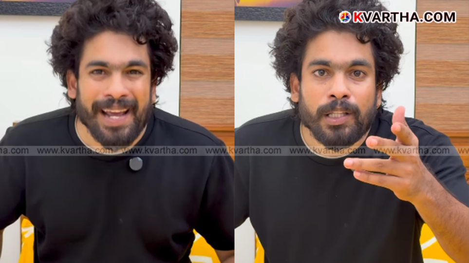 Abhilash speaking emotionally in his YouTube video addressing social media ethics.