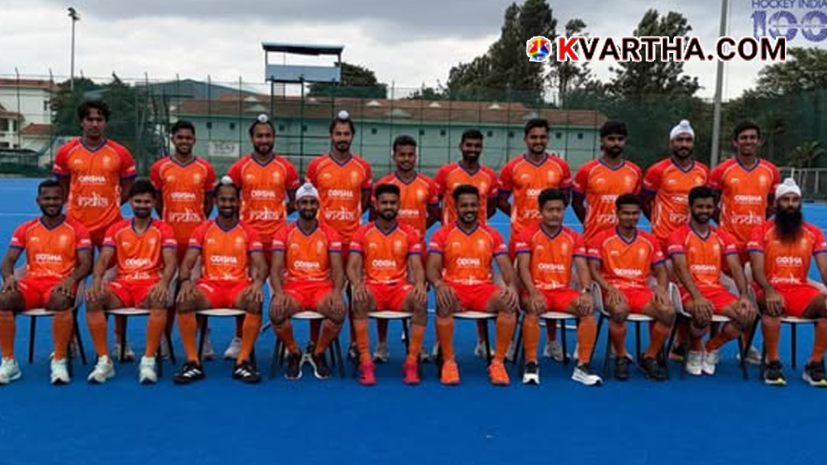 Image representing the controversial new saffron jersey of the Indian hockey team
