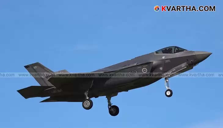 British F-35 fighter jet making an emergency landing at Thiruvananthapuram International Airport.