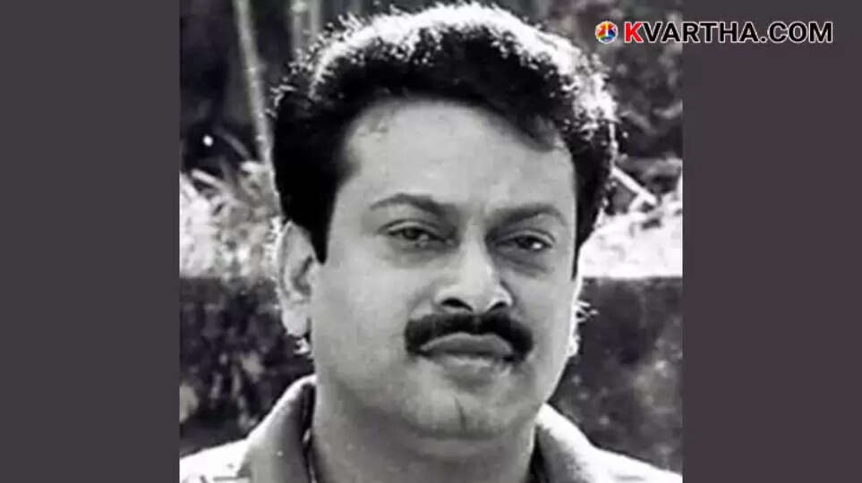 Black and white portrait of veteran Malayalam actor Sukumaran.