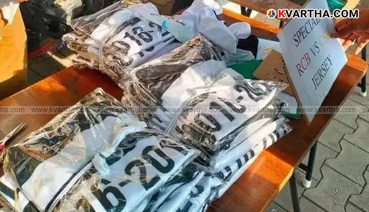 RCB fans selling 'jail jerseys' mocking CSK before the IPL match in Bengaluru.