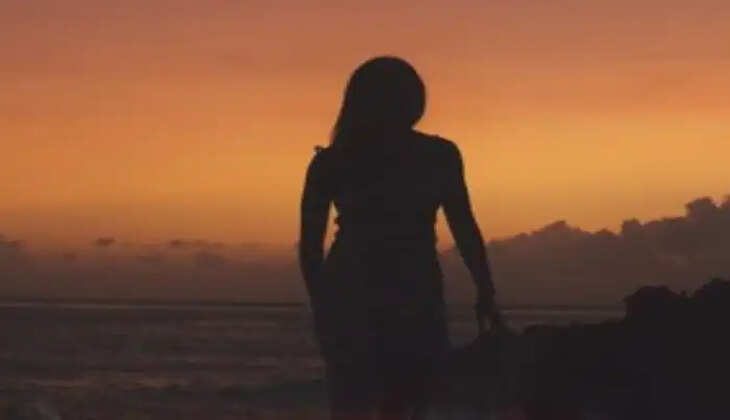 woman standing alone
