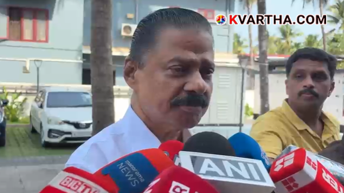 CPM State Secretary M.V. Govindan addressing a press conference regarding the LDF's role in the new assembly.