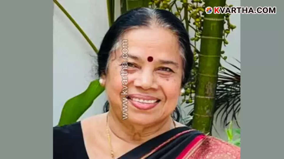 Portrait of P.K. Sreemathi, a prominent political leader.