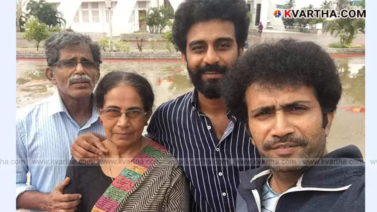 Photo of Malayalam actor Shine Tom Chacko Family.