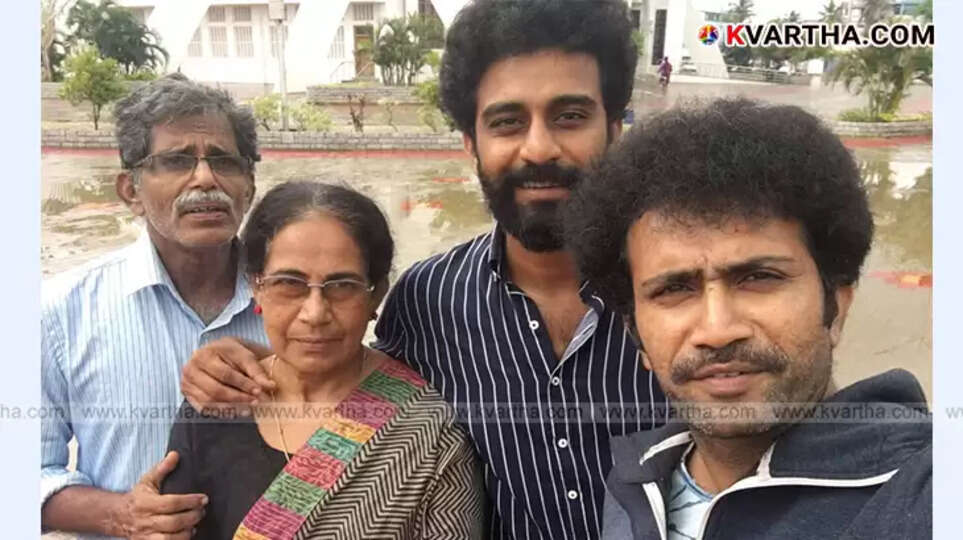 Photo of Malayalam actor Shine Tom Chacko Family.