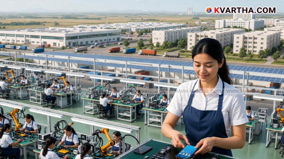 Foxconn iPhone assembly factory in Devanahalli Karnataka