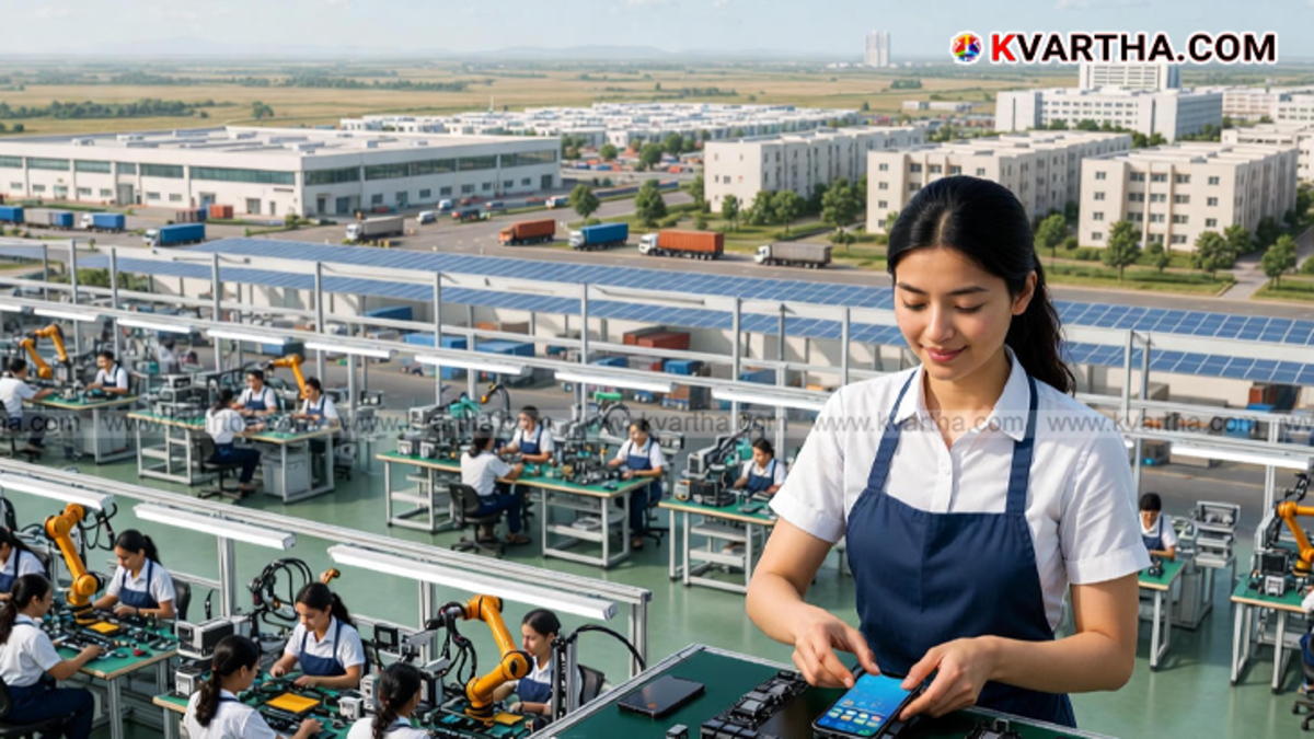 Foxconn iPhone assembly factory in Devanahalli Karnataka