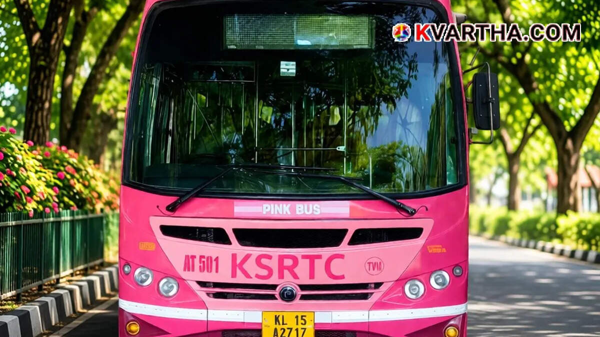 KSRTC Pink Bus operating in Thiruvananthapuram