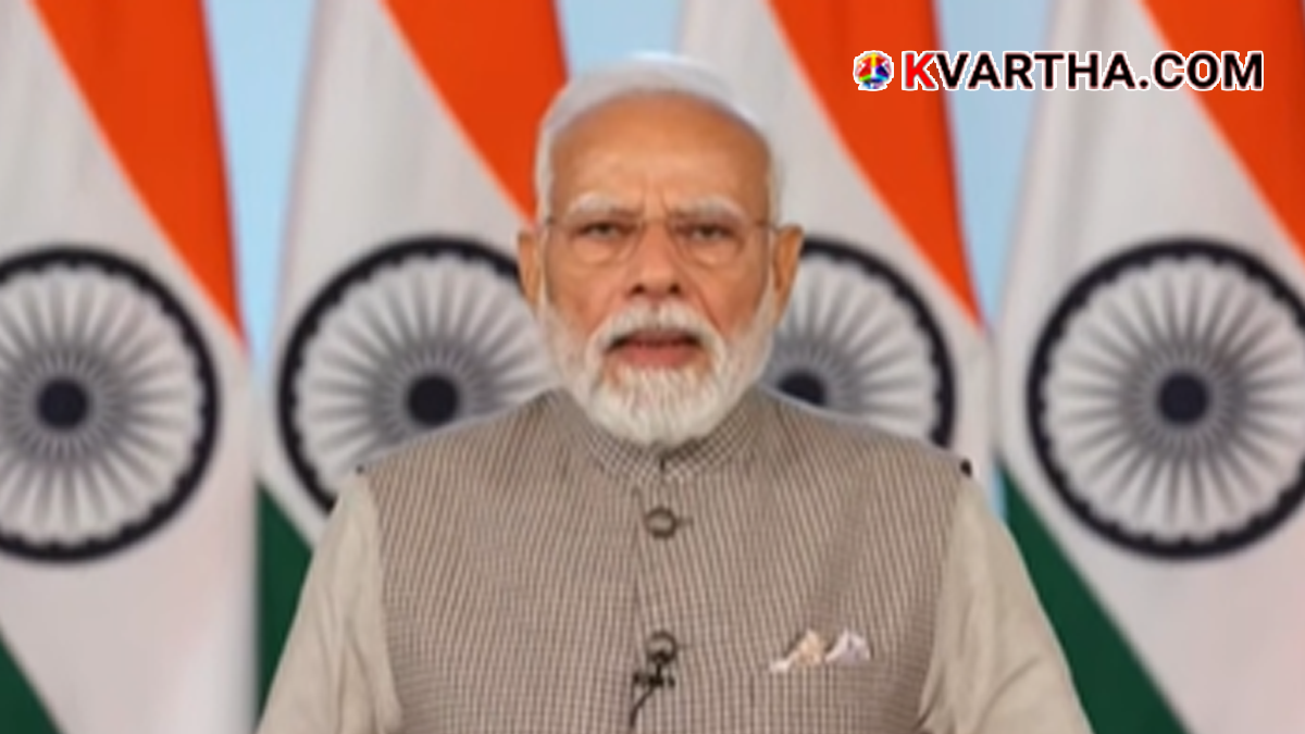 Representational image of PM Narendra Modi addressing the Nasha Mukt Yuva campaign