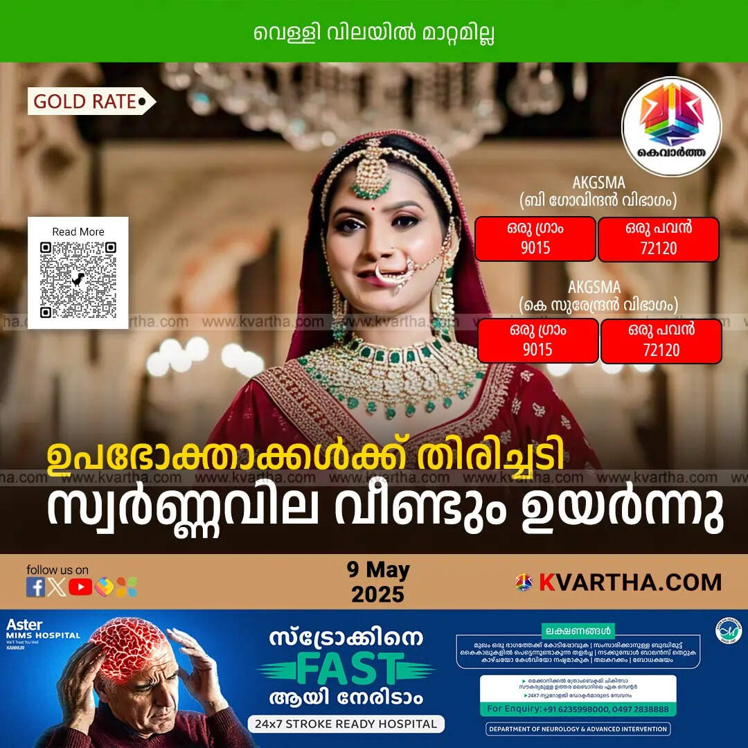 Bride Representing Kerala Gold Price May 09