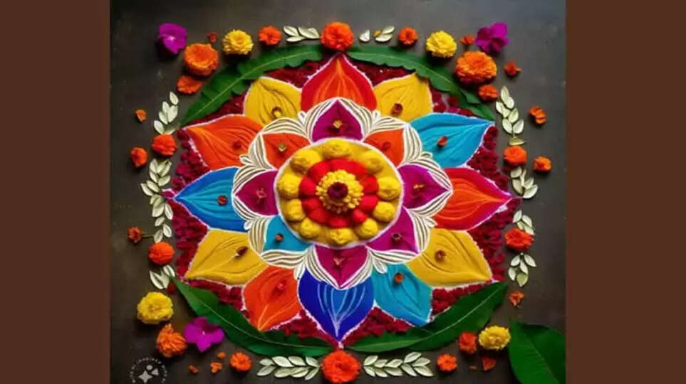 Onam Pookkalam trampled; Case against Malayali woman