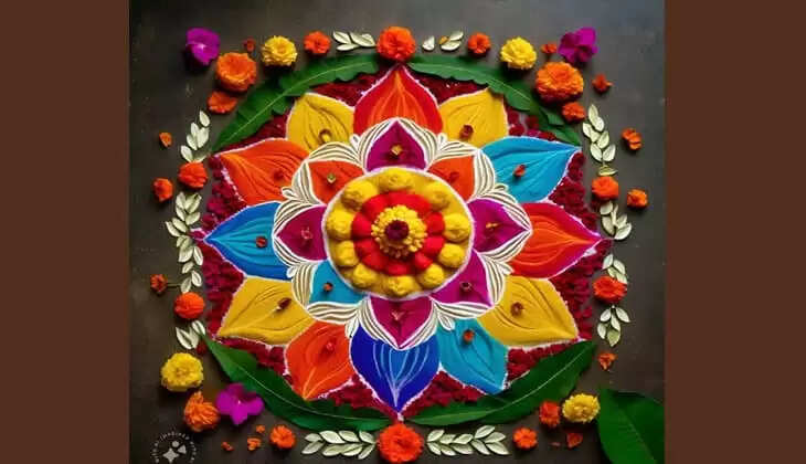 Onam Pookkalam trampled; Case against Malayali woman