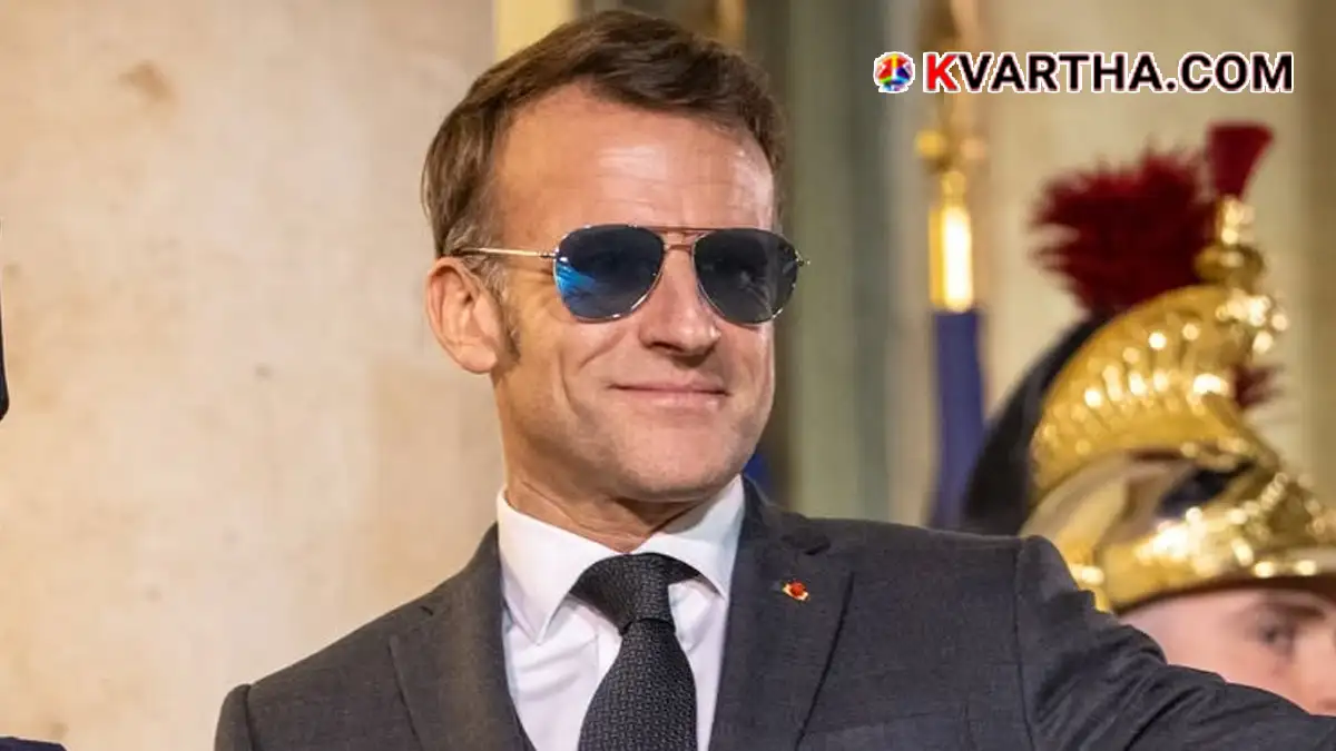  French President Emmanuel Macron addressing the media regarding false propaganda on riots