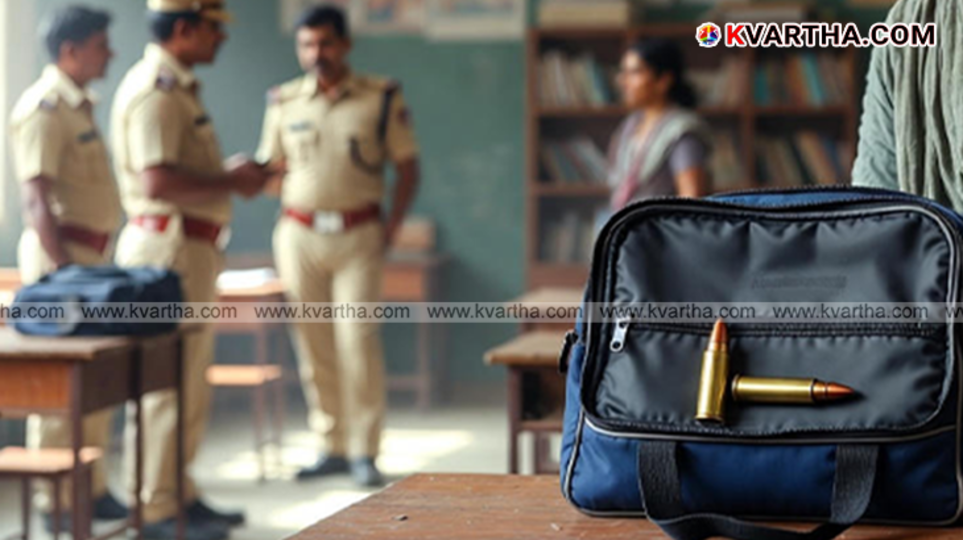 Two live bullet rounds found in a school student's bag.