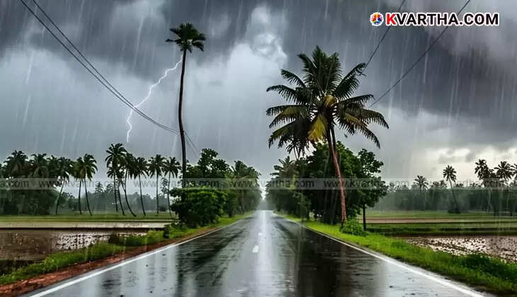  Heavy rain and strong winds warning for Kerala.