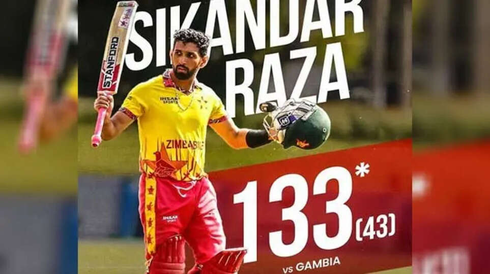 Zimbabwe Shatters T20 Record, Raza Blazes to Fastest Century