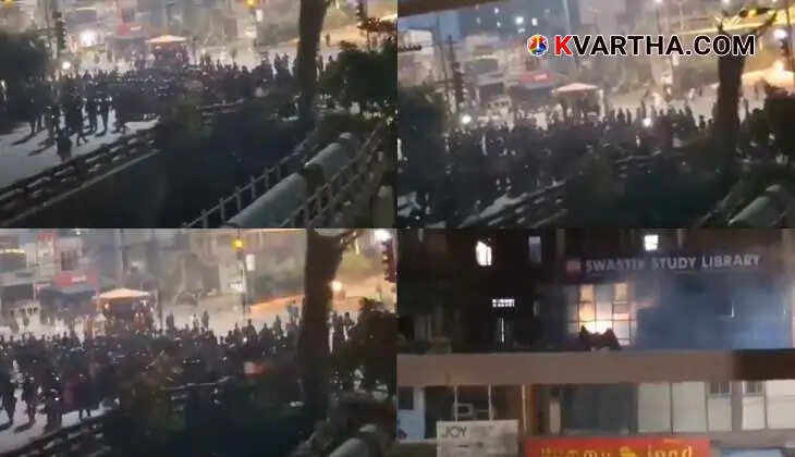 Protesters in Imphal