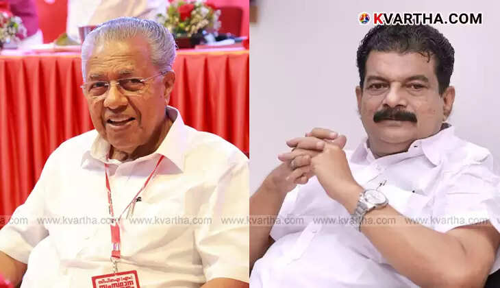 P.V. Anvar, a prominent political figure, addressing a gathering related to the Nilambur by-election.