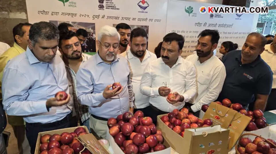 The first trial shipment of 1.2 MT of Garhwali Apples for promotion in UAE, in association with LuLu Group.
