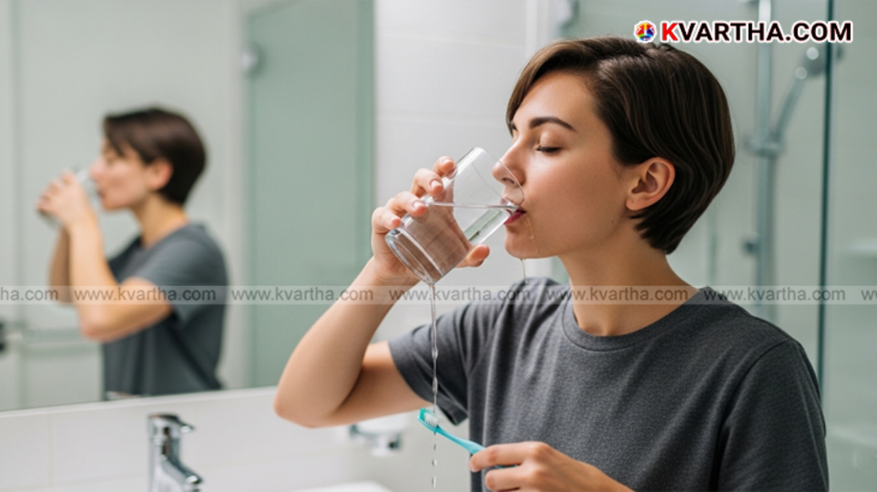 A person brushing their teeth to explain the importance of oral hygiene.