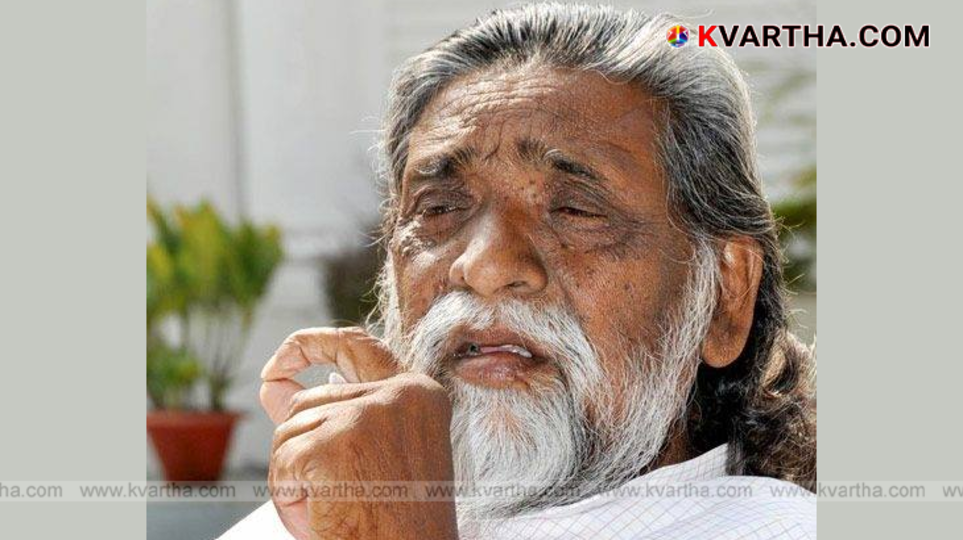 A portrait of former Jharkhand Chief Minister Shibu Soren.