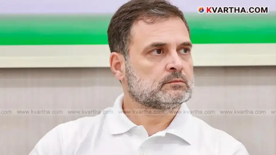 Leader of Opposition Rahul Gandhi speaking during the Budget Session in Lok Sabha.
