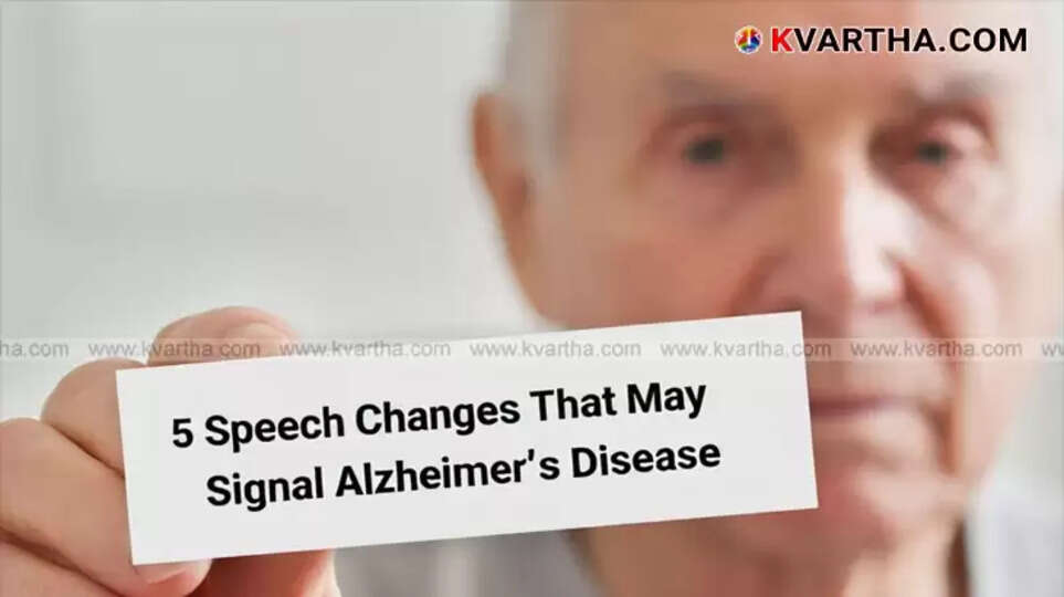 5 Speech Changes That May Signal Alzheimer's Disease