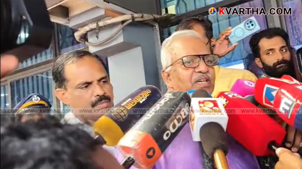 P Jayarajan speaking to media in Kannur