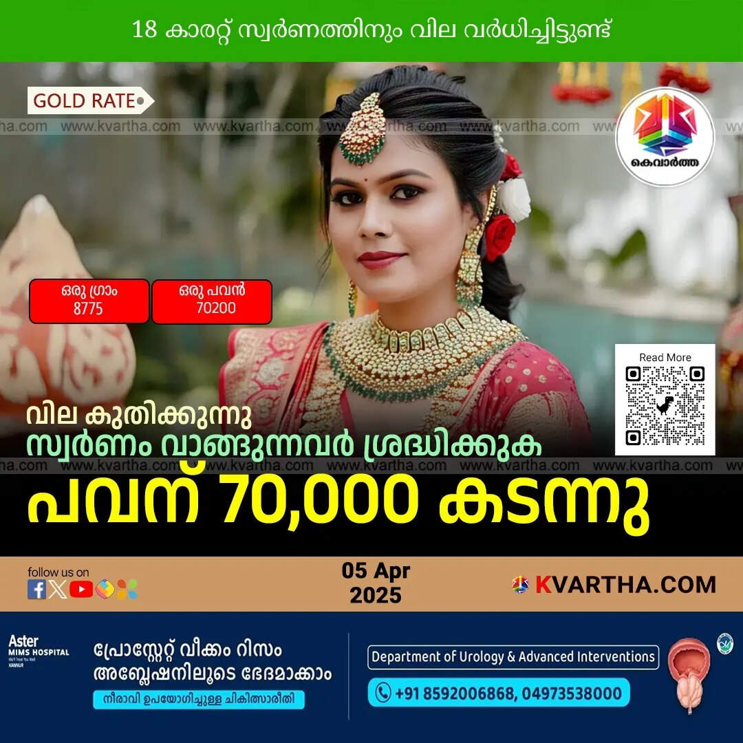 Bride Representing Kerala May 05 Gold Rate