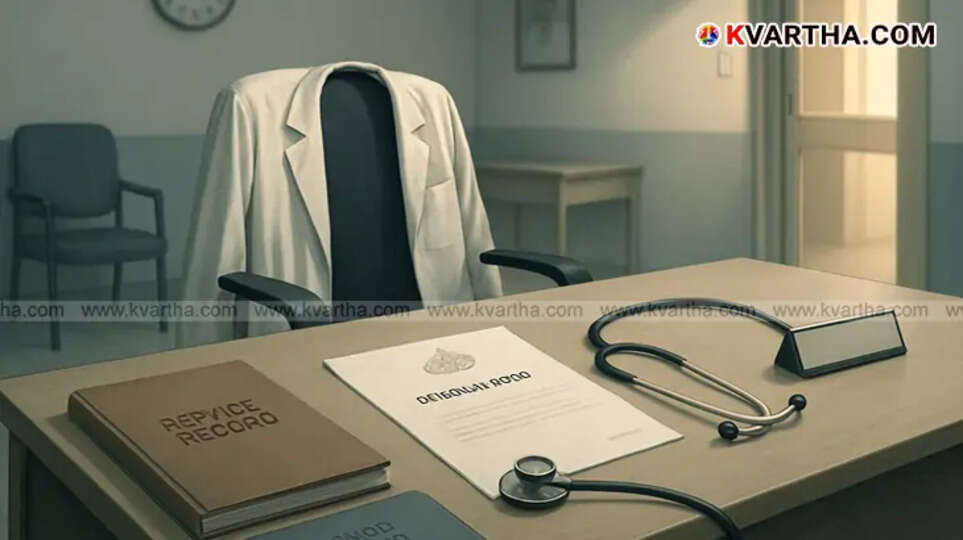 An empty doctor&rsquo;s office symbolizing dismissal of government doctors in Kerala.