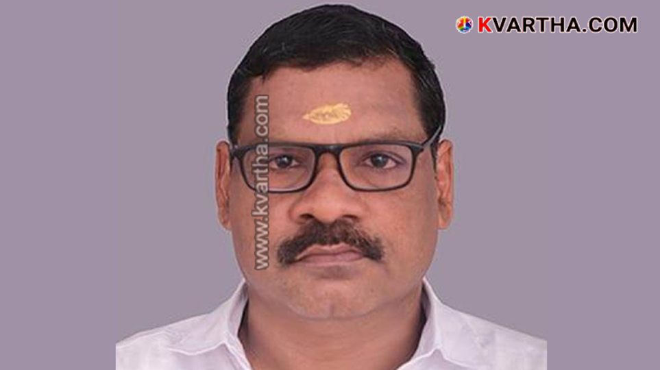 Prabhakaran Kadannappally, the newly appointed Karshaka Morcha state secretary.