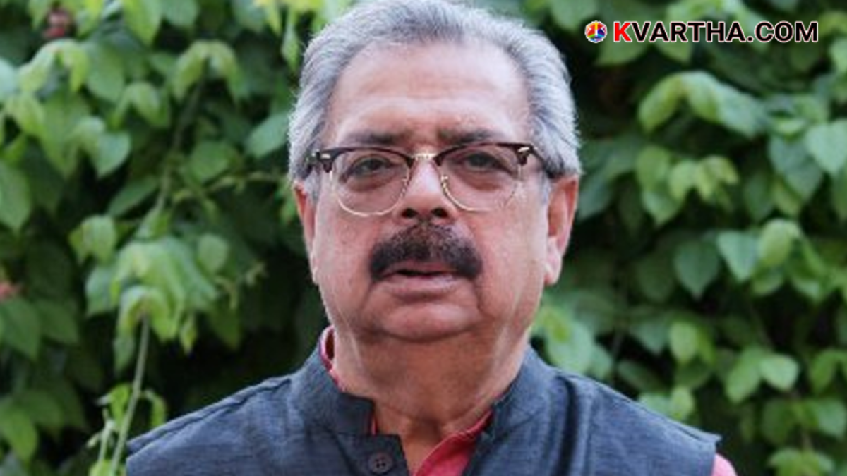 Portrait of Bimalendra Mishra, Ram Janmabhoomi Trust member.