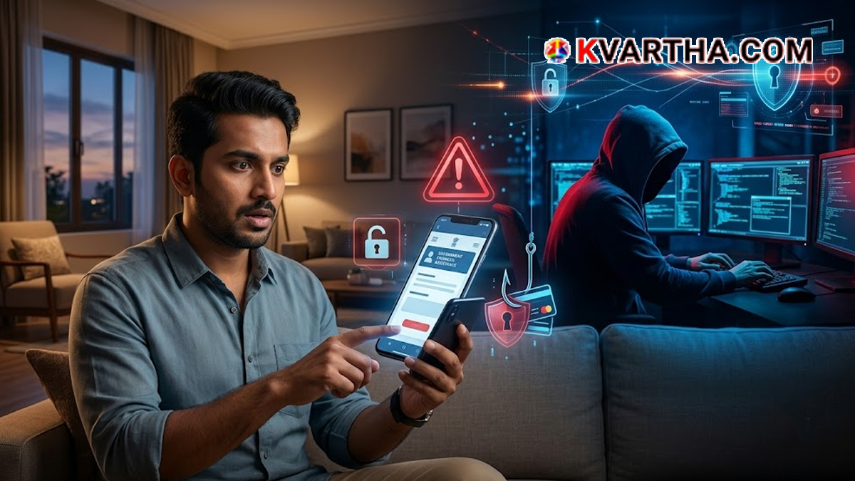  Image representing fake online scam advertisement in the name of Chief Minister VD Satheeshan
