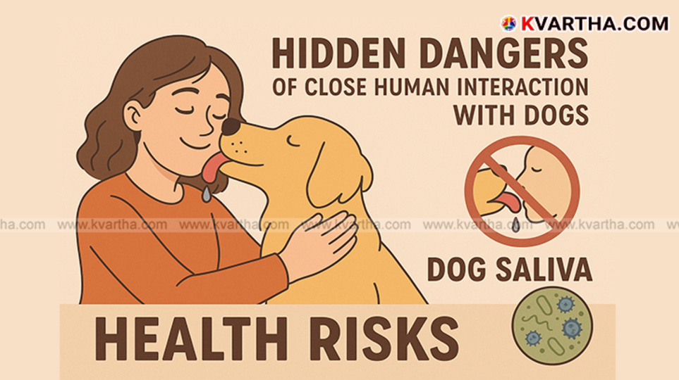 Dog licking a person's face, highlighting health risks.