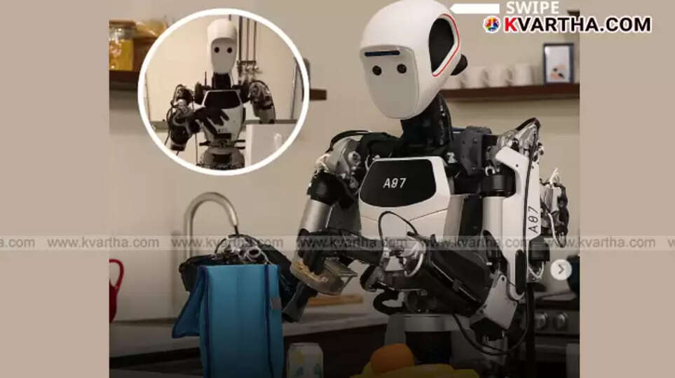 Robot operating with Google's Gemini Robotics On-Device AI model.