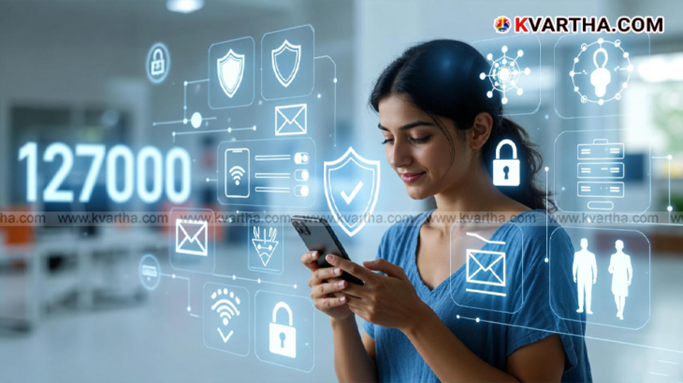  Mobile phone with a notification to stop spam messages