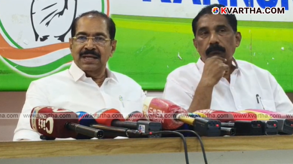 Sunny Joseph MLA speaking at the DCC office in Kannur.