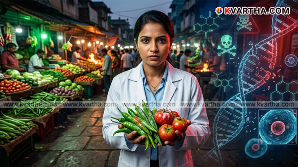 An image describing artificial colors in vegetables and methods for testing them.