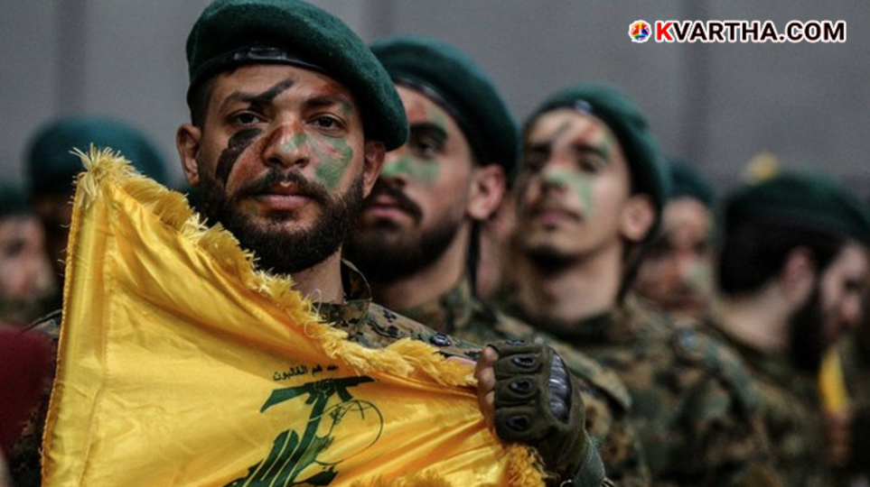 A symbolic scene referring to the war situation in southern Lebanon and Hezbollah's death squads.