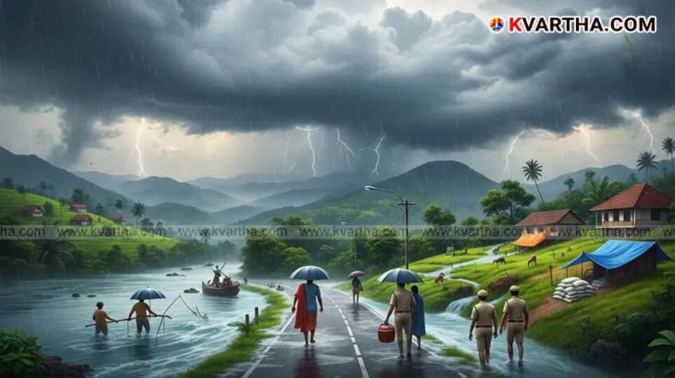 Kerala Braces for Heavy Rains; Yellow Alert in Four Northern Districts, Vigilance Until Sunday