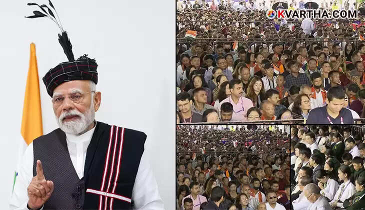 Prime Minister Narendra Modi inaugurates the Mizoram railway line via video conference.
