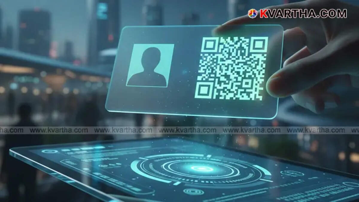 Image showing the proposed new Aadhaar card with only a photo and QR code.