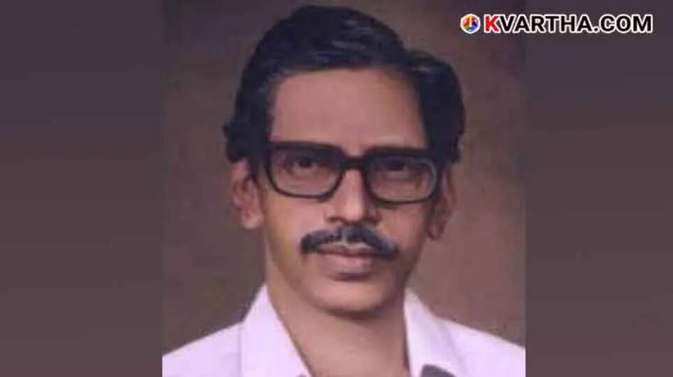 Portrait of NN Kakkat, Malayalam poet and literary figure