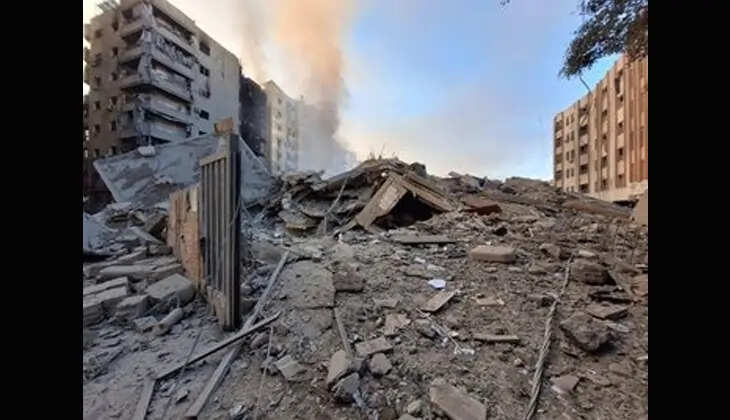 Destruction in Lebanon due to Israeli airstrikes