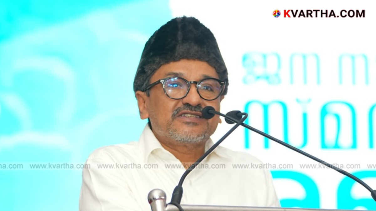  Sadiqali Shihab Thangal speaking to media in Kasaragod