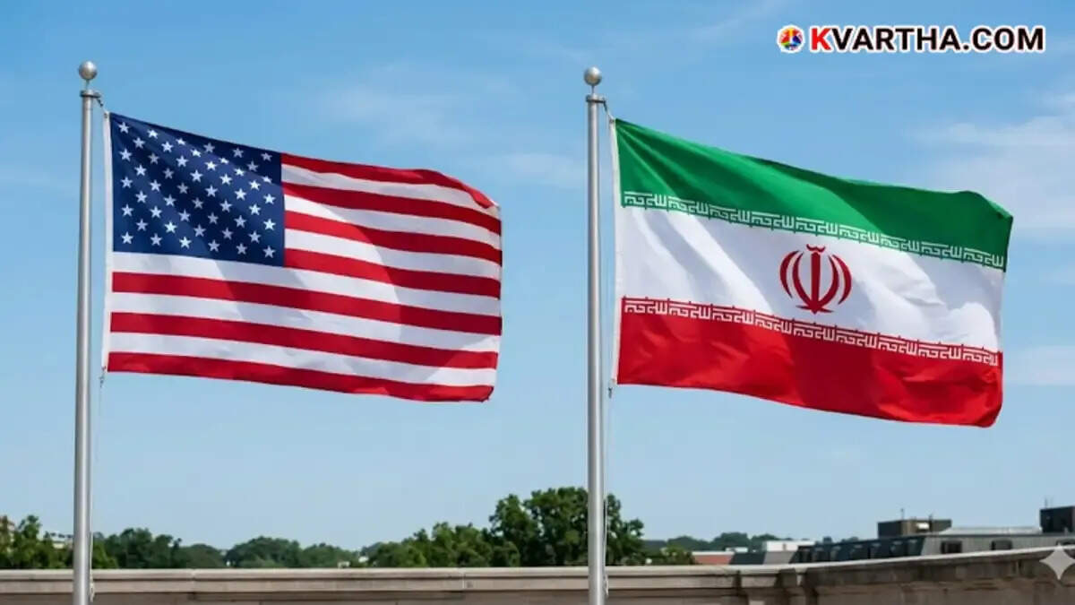 Representational image of Iranian flag and US flag