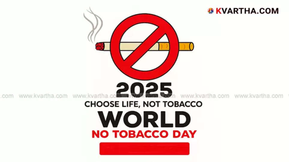  A visual representing World No Tobacco Day with a message against smoking.